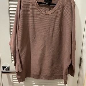 Forever 21+ light mauve ribbed sweater 2x